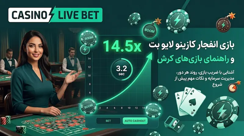 آموزش بازی انفجار و بازی کرش آنلاین کازینو لایو بت